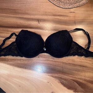 Black Lace Push-Up Bra - Women Intimates